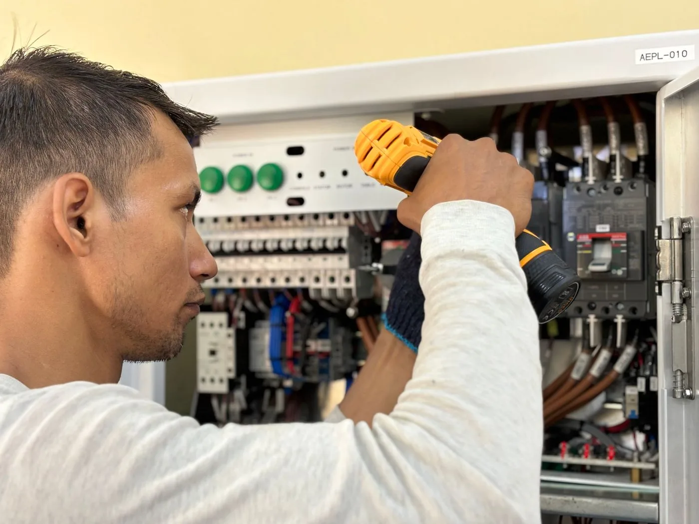 Electrical panel replacement or upgrading — illustrative service photo